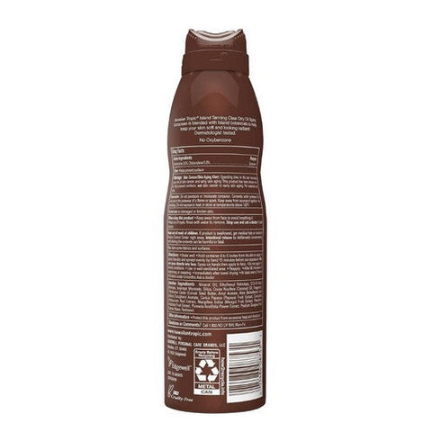 Hawaiian Tropic, Island Tanning Clear spray Sunscreen Coconut Oil SPF 12, 5.5 Oz Hawaiian Tropic
