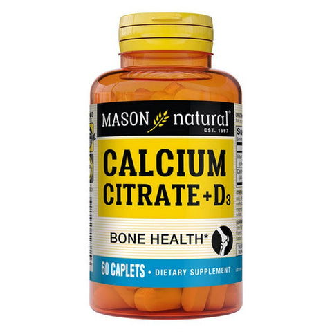 Calcium Citrate With Vitamin D3 60 Caps by Mason