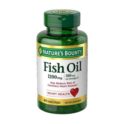 Nature's Bounty, Natures Bounty Odorless Fish Oil, 1200 mg, 60 tabs Nature's Bounty