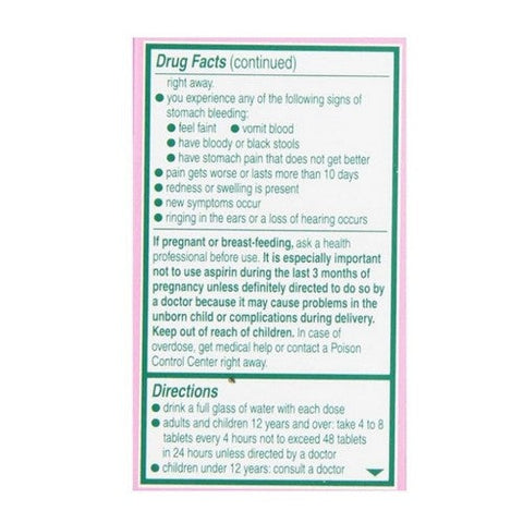 Bayer, Low Dose Aspirin Regimen Pain Reliever Chewable Tablets Cherry, 81 Mg, 36 Count Bayer